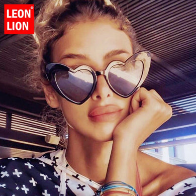 Leonlion Oversized Heart Sunglasses Women  Brand Eyeglasses Women Vintage Sun Glasses For Women/Men Oculos De Sol Feminino