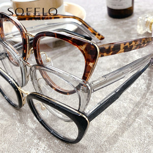 Leopard Cat Eye Prescription Glasses Frame Women Optical Myopia Eyeglasses Frame Female Anti Blue Light Computer Spectacles TR90