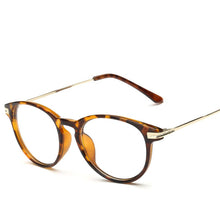 Load image into Gallery viewer, Leopard Diopter Glasses Student Finished Myopia Glasses Women Men -50 -100 -150 -200 -250 -300 -350~ -500 -550 -600