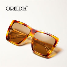Load image into Gallery viewer, Leopard Print Sunglasses Woman Vintage Oversized Sun Glasses Square Pilot  Designer UV400 Punk Glasses Gafas De Mujer