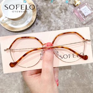 Leopard Retro Optical Glasses Frame Women Myopia Prescription Eyeglasses Frame Ladies Vintage Anti Blue Light UV Spectacles 2022