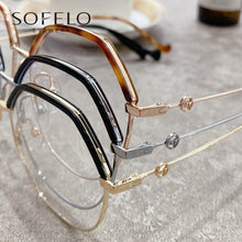Load image into Gallery viewer, Leopard Retro Optical Glasses Frame Women Myopia Prescription Eyeglasses Frame Ladies Vintage Anti Blue Light UV Spectacles 2022