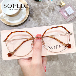 Leopard Retro Optical Glasses Frame Women Myopia Prescription Eyeglasses Frame Ladies Vintage Anti Blue Light UV Spectacles 2022