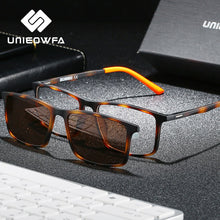 Load image into Gallery viewer, Leopard ULTEM Optical Myopia Glasses Frame Men Polarized Magnet Clip On Sunglasses Rectangle Prescription Eyeglasses Frame Male