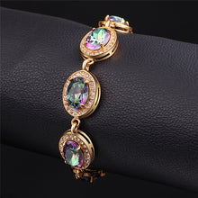 Carica l'immagine nel visualizzatore di Gallery, Bracciale in argento sterling S925 adatto alla moda AAA zircone abbellimento fascino donna festa regalo squisito confezione di gioielli 