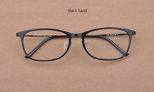 Load image into Gallery viewer, Light Retro Square Prescription Glasses Korean Steel Tungsten Titanium Spectacles Frame Anti-UV Clear Computer Eyewear Frames
