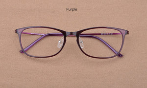 Light Retro Square Prescription Glasses Korean Steel Tungsten Titanium Spectacles Frame Anti-UV Clear Computer Eyewear Frames