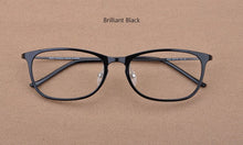 Load image into Gallery viewer, Light Retro Square Prescription Glasses Korean Steel Tungsten Titanium Spectacles Frame Anti-UV Clear Computer Eyewear Frames