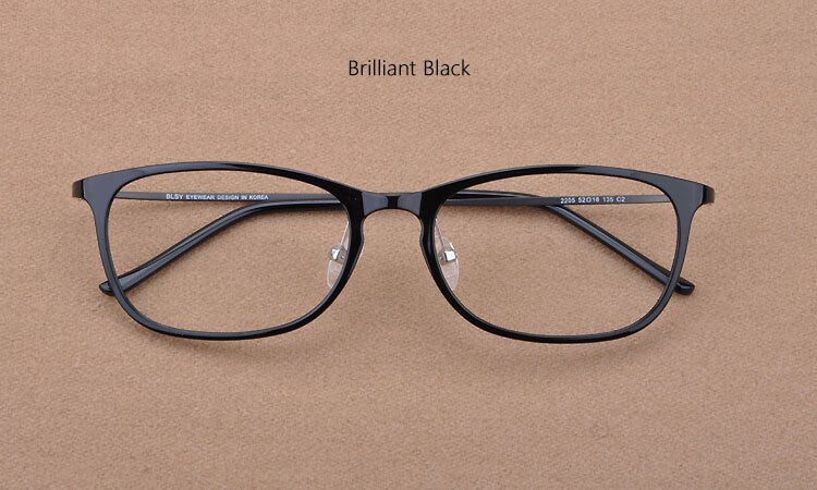 Light Retro Square Prescription Glasses Korean Steel Tungsten Titanium Spectacles Frame Anti-UV Clear Computer Eyewear Frames