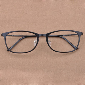 Light Retro Square Prescription Glasses Korean Steel Tungsten Titanium Spectacles Frame Anti-UV Clear Computer Eyewear Frames