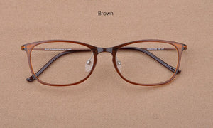 Light Retro Square Prescription Glasses Korean Steel Tungsten Titanium Spectacles Frame Anti-UV Clear Computer Eyewear Frames