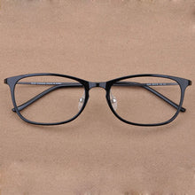 Load image into Gallery viewer, Light Retro Square Prescription Glasses Korean Steel Tungsten Titanium Spectacles Frame Anti-UV Clear Computer Eyewear Frames