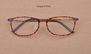 Light Retro Square Prescription Glasses Korean Steel Tungsten Titanium Spectacles Frame Anti-UV Clear Computer Eyewear Frames