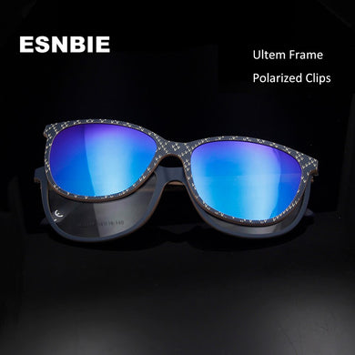 Light-Weight Ultem Memory Woman Glasses Frames With Clip On Sunglasses Optical Polarized Men Magnetic Glasses Sun Oculos De Grau