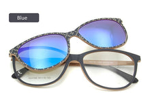 Load image into Gallery viewer, Light-Weight Ultem Memory Woman Glasses Frames With Clip On Sunglasses Optical Polarized Men Magnetic Glasses Sun Oculos De Grau