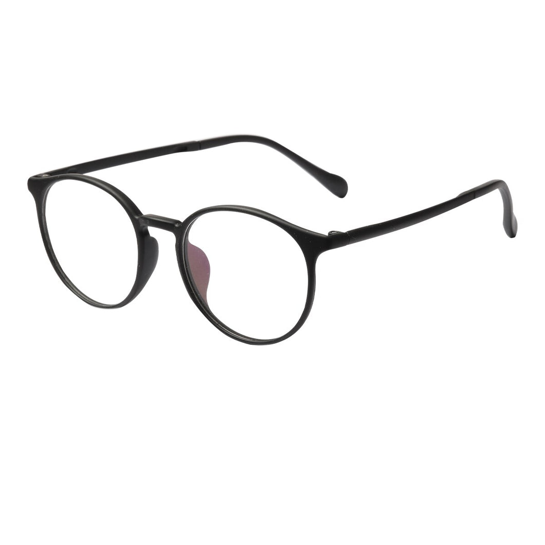 Lightweight Women Round Ultem Full Rim Small Black Glasses Frame For Prescription Myopia Presbyopia Progressive Lens