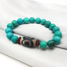 Load image into Gallery viewer, Natural Stone Picasso Jasper Labradorite Agate etc. With Tibetan Three Eye DZI Beads Bracelet For Men Accessories Gift