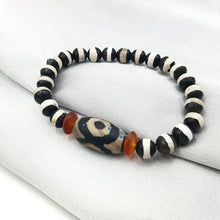 Load image into Gallery viewer, Natural Stone Picasso Jasper Labradorite Agate etc. With Tibetan Three Eye DZI Beads Bracelet For Men Accessories Gift