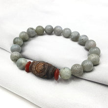 Load image into Gallery viewer, Natural Stone Picasso Jasper Labradorite etc. With Carved Tibetan Three Eye DZI Beads Bracelet For Men Accessories Gift