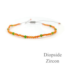 Carica l'immagine nel visualizzatore di Gallery, Piccolo braccialetto amico regolabile con pietre preziose delicate per regalo per bambini, donne e uomini 