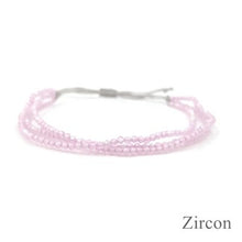 Carica l'immagine nel visualizzatore di Gallery, Piccolo braccialetto amico regolabile con pietre preziose delicate per regalo per bambini, donne e uomini 