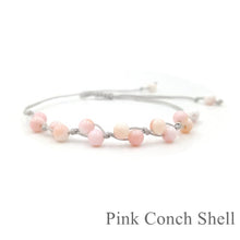 Carica l'immagine nel visualizzatore di Gallery, Piccolo braccialetto amico regolabile con pietre preziose delicate per regalo per bambini, donne e uomini 