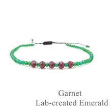 Carica l'immagine nel visualizzatore di Gallery, Piccolo braccialetto amico regolabile con pietre preziose delicate per regalo per bambini, donne e uomini 