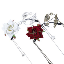 Load image into Gallery viewer, Lilita tying flower pendant glasses personality bat gear decorative mirror flat mirror