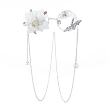 Load image into Gallery viewer, Lilita tying flower pendant glasses personality bat gear decorative mirror flat mirror
