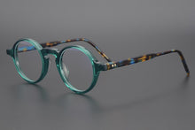 Load image into Gallery viewer, Limited version Vintage dark brown-orange mixed Acetate fame classical round eyeglass frame Eyewear women and men with box case