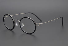 Load image into Gallery viewer, Linder Brand Designer Hand-Made Ultralight Retro Round Alloy Prescription Glasses Frame For Men Women Optical Eyeglasses