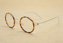Load image into Gallery viewer, Linder Brand Designer Hand-Made Ultralight Retro Round Alloy Prescription Glasses Frame For Men Women Optical Eyeglasses