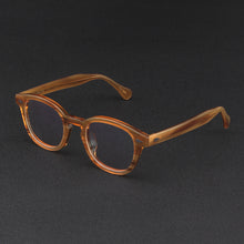 Load image into Gallery viewer, Linen Johnny Depp Glasses Men LEMTOSH Computer Goggles Clean Lens Brand Vintage Acetate Optical Eyeglasses Frame Women