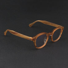 Load image into Gallery viewer, Linen Johnny Depp Glasses Men LEMTOSH Computer Goggles Clean Lens Brand Vintage Acetate Optical Eyeglasses Frame Women