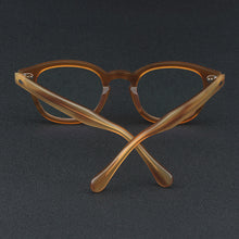 Load image into Gallery viewer, Linen Johnny Depp Glasses Men LEMTOSH Computer Goggles Clean Lens Brand Vintage Acetate Optical Eyeglasses Frame Women