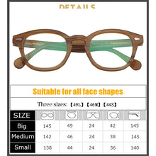 Load image into Gallery viewer, Linen Johnny Depp Glasses Men LEMTOSH Computer Goggles Clean Lens Brand Vintage Acetate Optical Eyeglasses Frame Women
