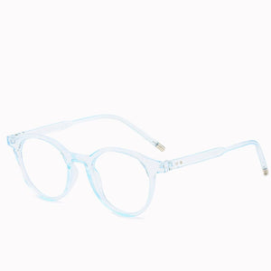 Literature and Art Small Frame Round Ladies Blue Ray Glasses Transparent Frame Men Wild Frame Spectacles Women