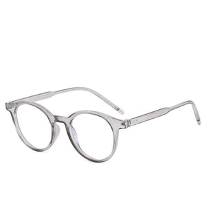 Literature and Art Small Frame Round Ladies Blue Ray Glasses Transparent Frame Men Wild Frame Spectacles Women