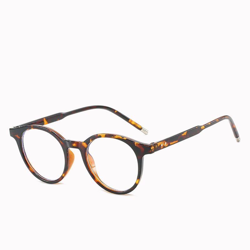 Literature and Art Small Frame Round Ladies Blue Ray Glasses Transparent Frame Men Wild Frame Spectacles Women