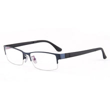 Load image into Gallery viewer, Logorela Alloy Glasses Frame Men Square Myopia Prescription Eyeglasses Frames Half Rim Optical Male Korean   Eyewear 8053