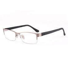 Load image into Gallery viewer, Logorela Alloy Glasses Frame Men Square Myopia Prescription Eyeglasses Frames Half Rim Optical Male Korean   Eyewear 8053