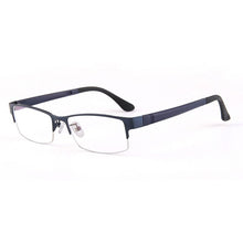 Load image into Gallery viewer, Logorela Alloy Glasses Frame Men Square Myopia Prescription Eyeglasses Frames Half Rim Optical Male Korean   Eyewear 8053