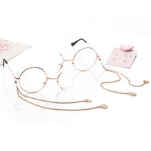 Load image into Gallery viewer, Lolita retro half-frame gear monocle student secondary element personalized glasses