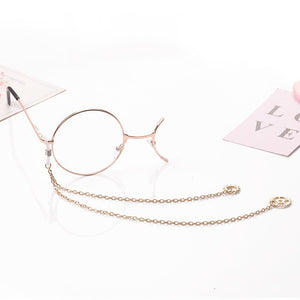Lolita retro half-frame gear monocle student secondary element personalized glasses