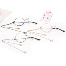 Load image into Gallery viewer, Lolita retro half-frame gear monocle student secondary element personalized glasses