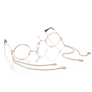 Lolita retro half-frame gear monocle student secondary element personalized glasses