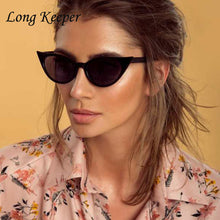 Load image into Gallery viewer, Long Keeper 2023 Cat Eye Sunglasses Women Retro Small Size Cateye Sun glasses Red Yellow Grey Lens Female Vintage Glasses Frame