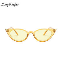 Load image into Gallery viewer, Long Keeper 2023 Cat Eye Sunglasses Women Retro Small Size Cateye Sun glasses Red Yellow Grey Lens Female Vintage Glasses Frame