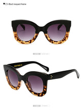Load image into Gallery viewer, Long Keeper Brand Designer Women Square Retro Men Sunglasses 2023 Oversided Lady Leopard Frame Eyewear AM6856