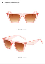 Load image into Gallery viewer, Long Keeper Women Sunglasses Square Cat Eye Sun Glasses Female UV400 Summer Style Vintage Black Big Frame Eyewears